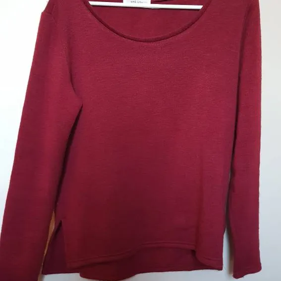 Soft red sweater photo 1