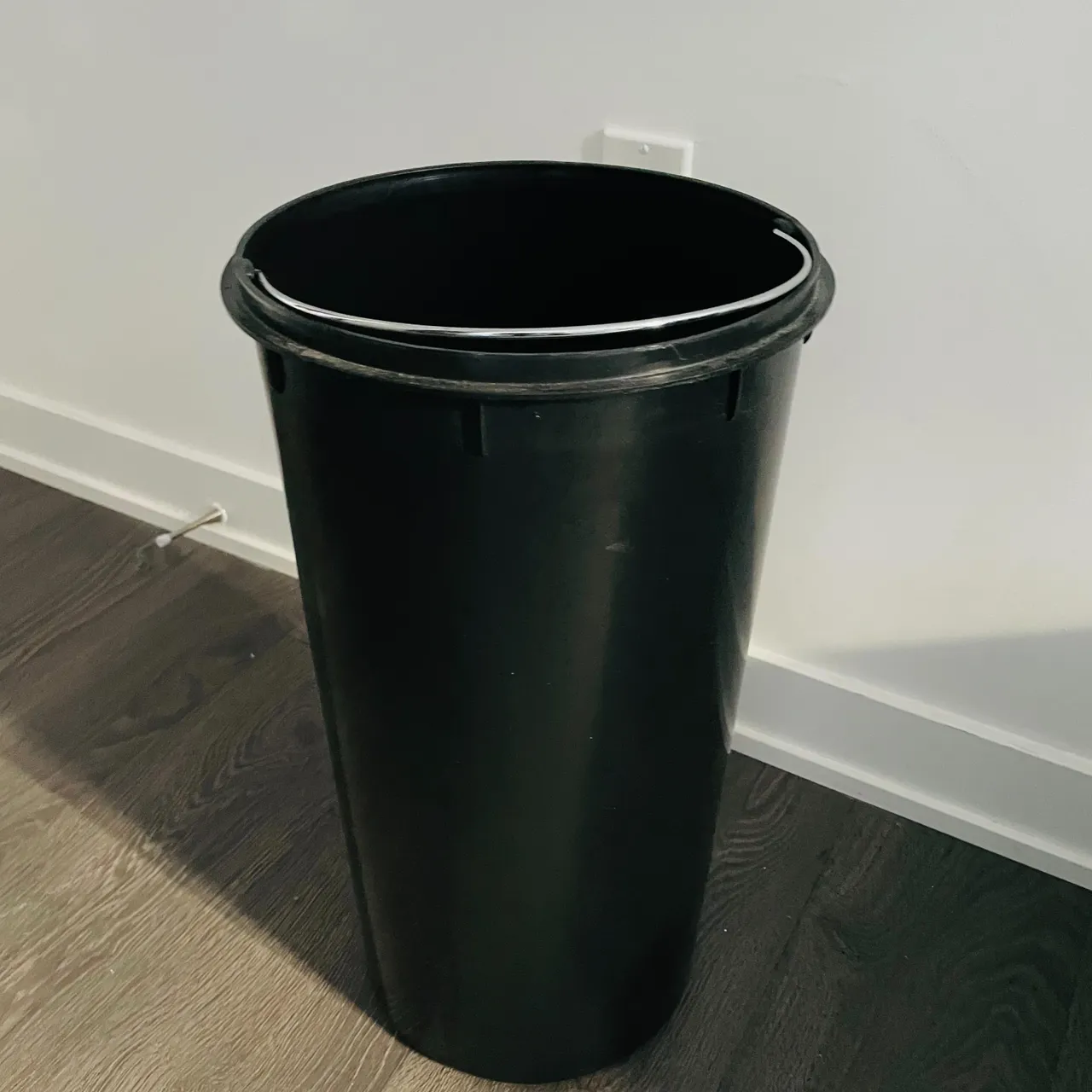 Black Unused Garbage Bin photo 1