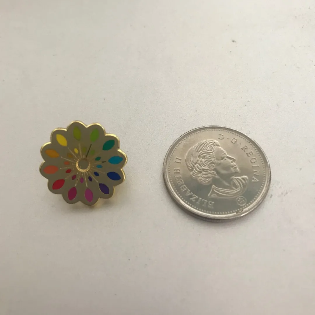 Multicolour Metal Pin photo 1