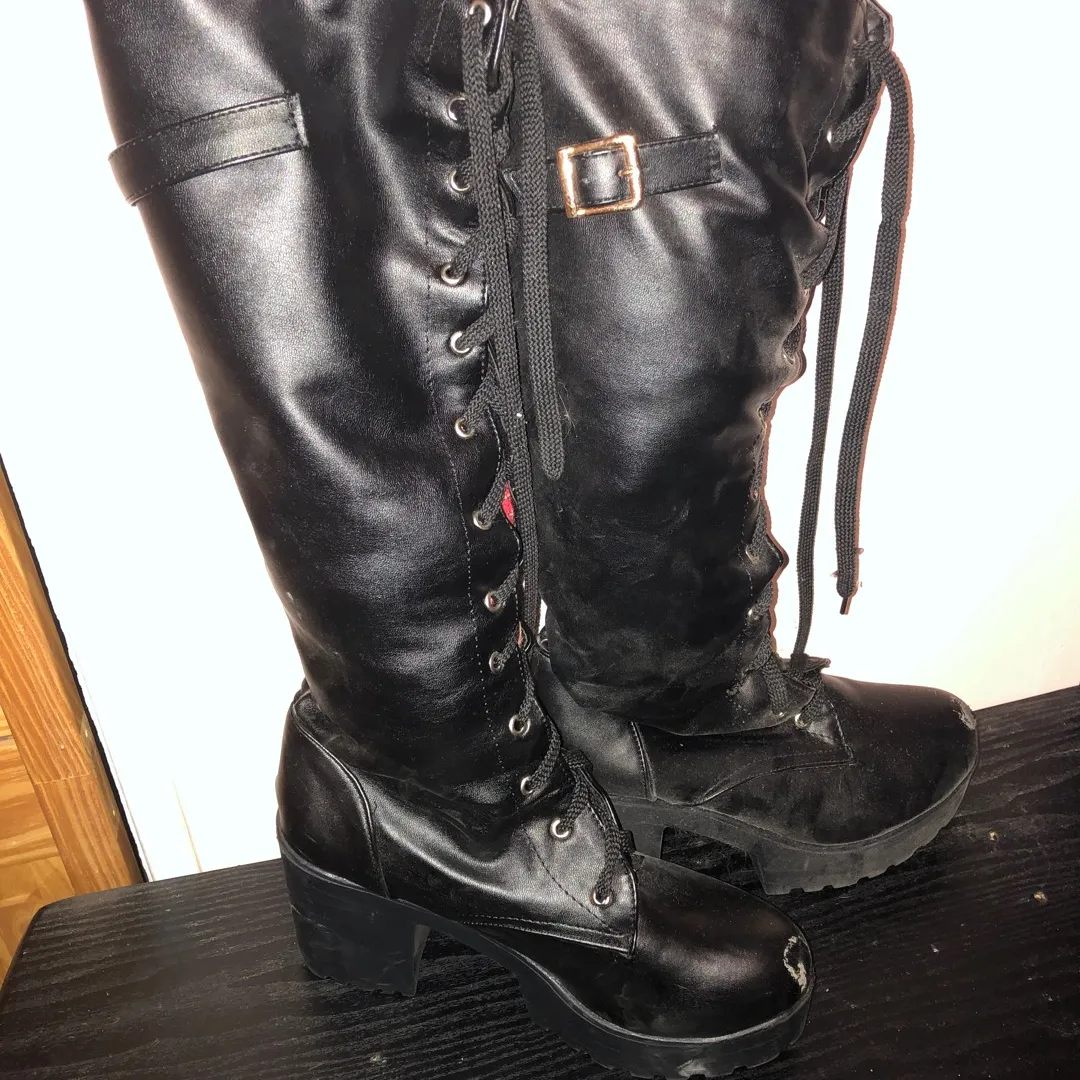 Women’s Goth Boots (size 11) photo 1