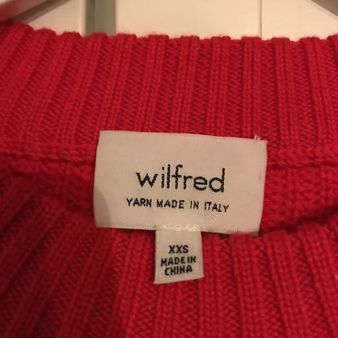 EUC - Wilfred Italian Yarn Sweater photo 3