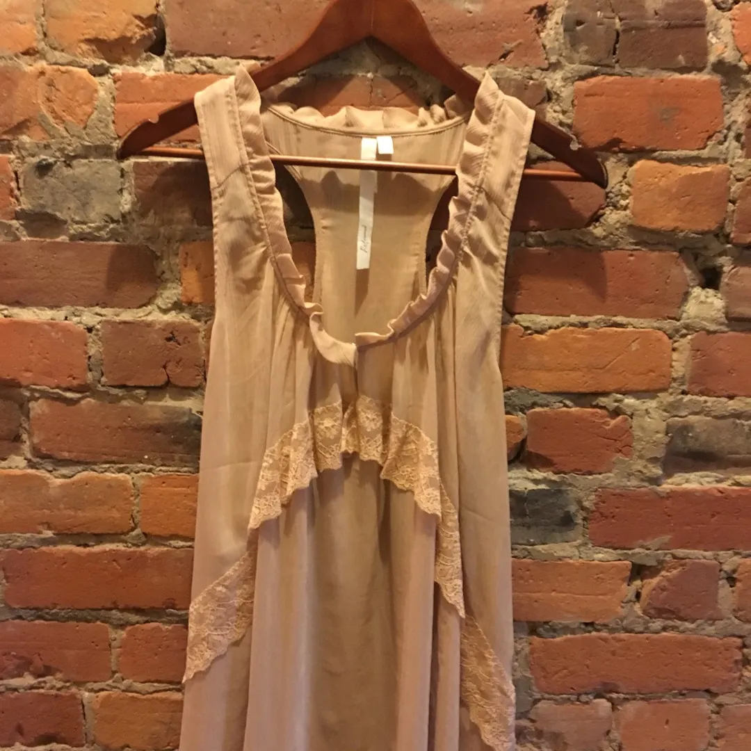 Urban Outfitters Beige Sheer Top photo 1