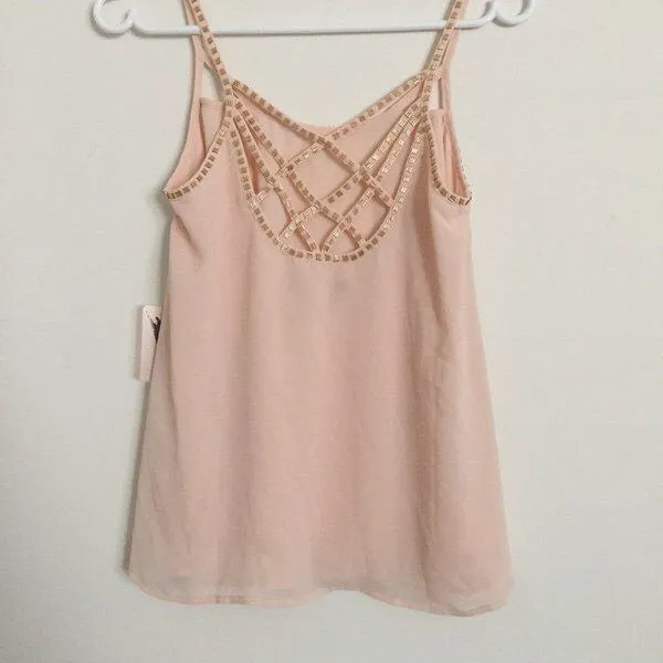 Peachy Pink Strappy Back Tank photo 3