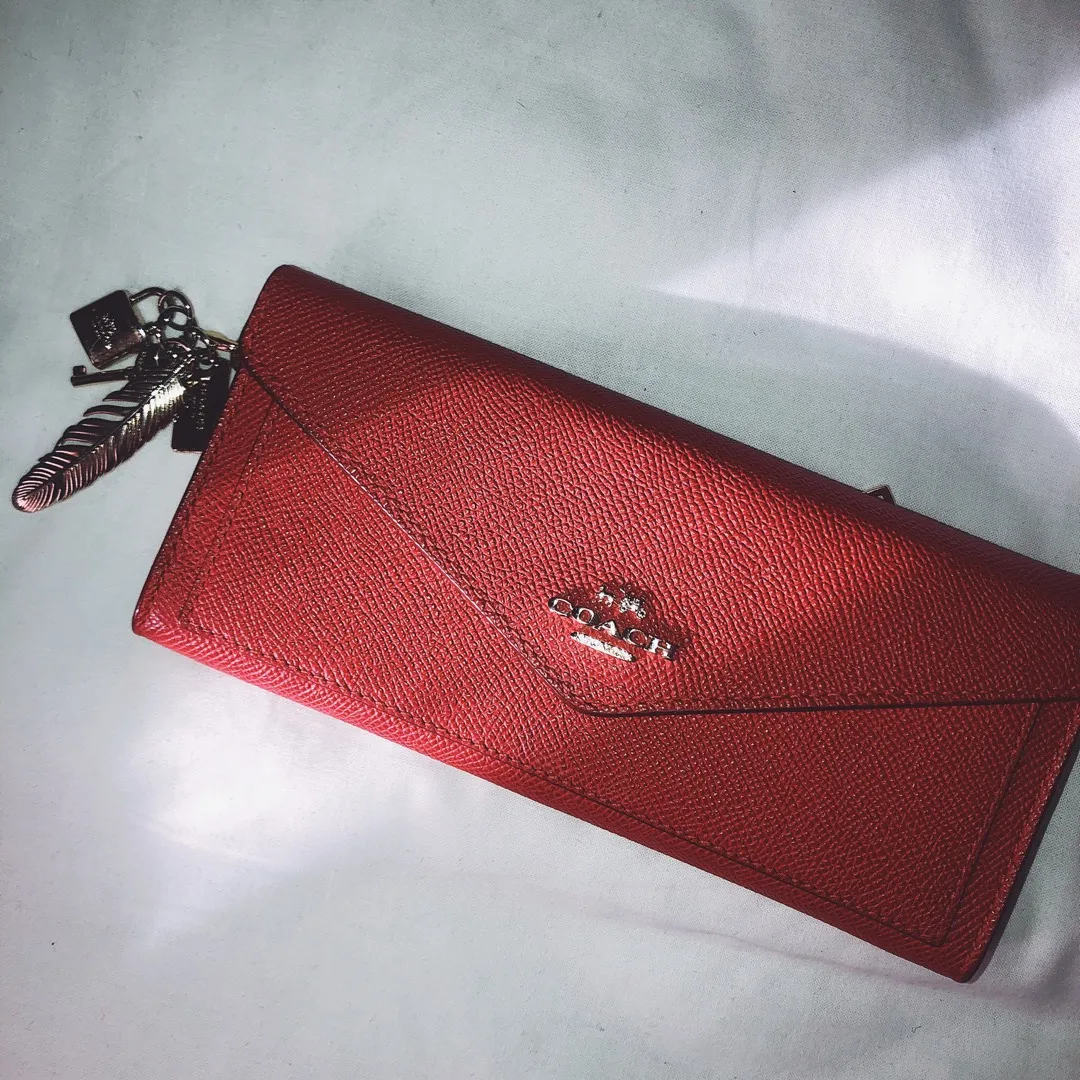 Coach Limited Edition Red Envelope Wallet photo 1