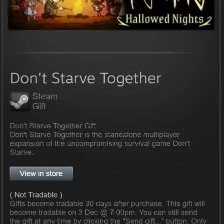 Don't Starve Together Computer Game, Steam photo 1