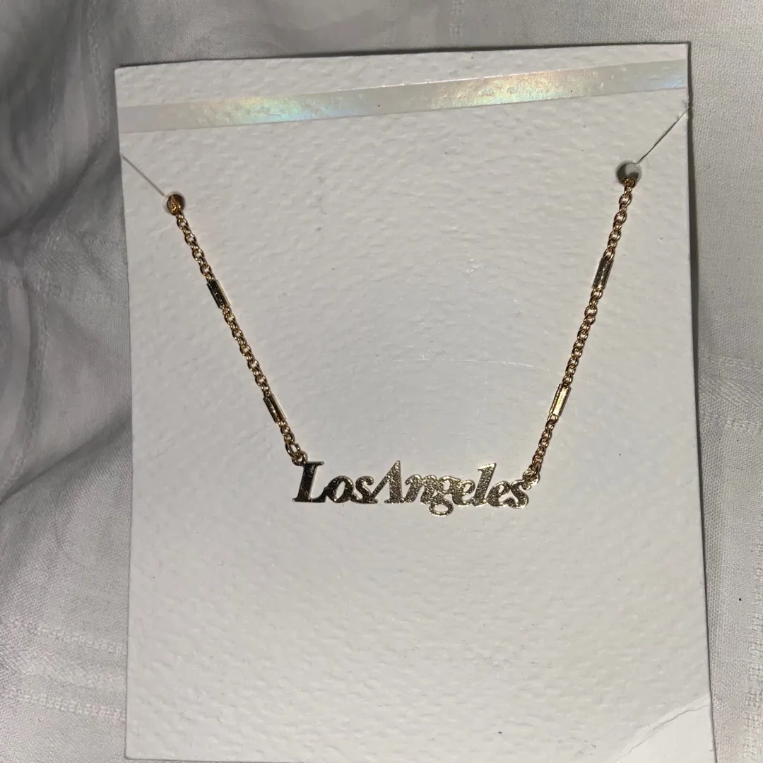 Gold Played Las Angeles Necklace photo 1