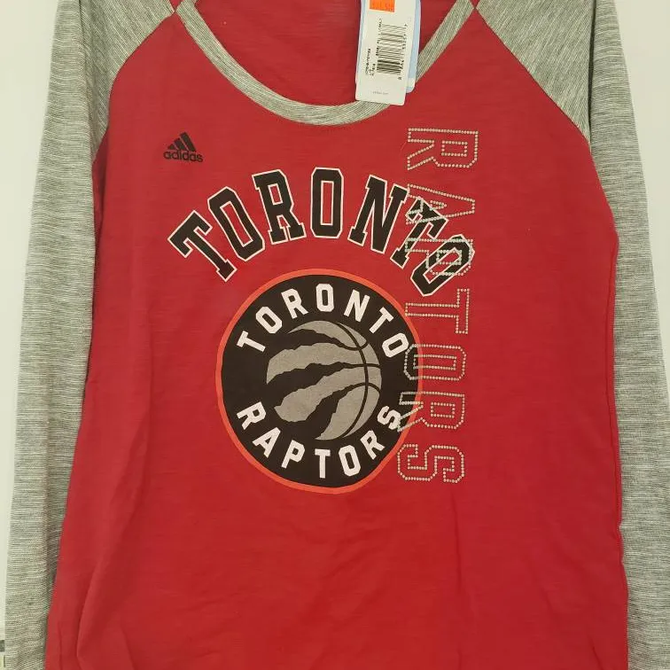 BNWT - Adidas Toronto Raptors Long Sleeve Shirt photo 1