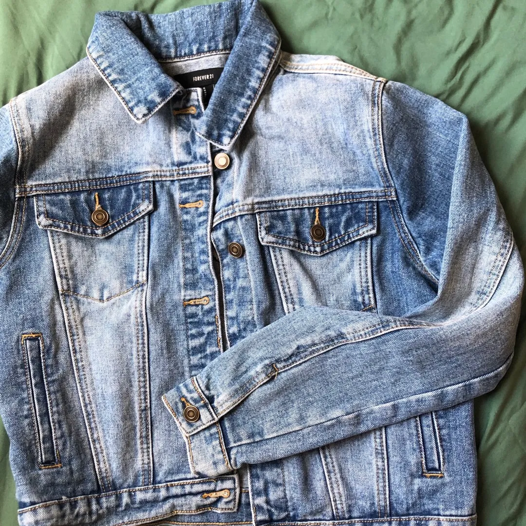 Tiger Embroidered Jean Jacket photo 3