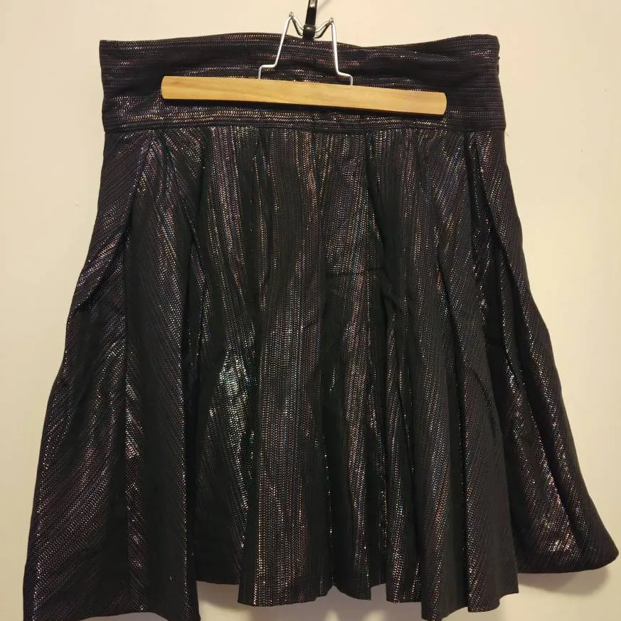 Sparkly Metallic Dark Bubble Skirt photo 1