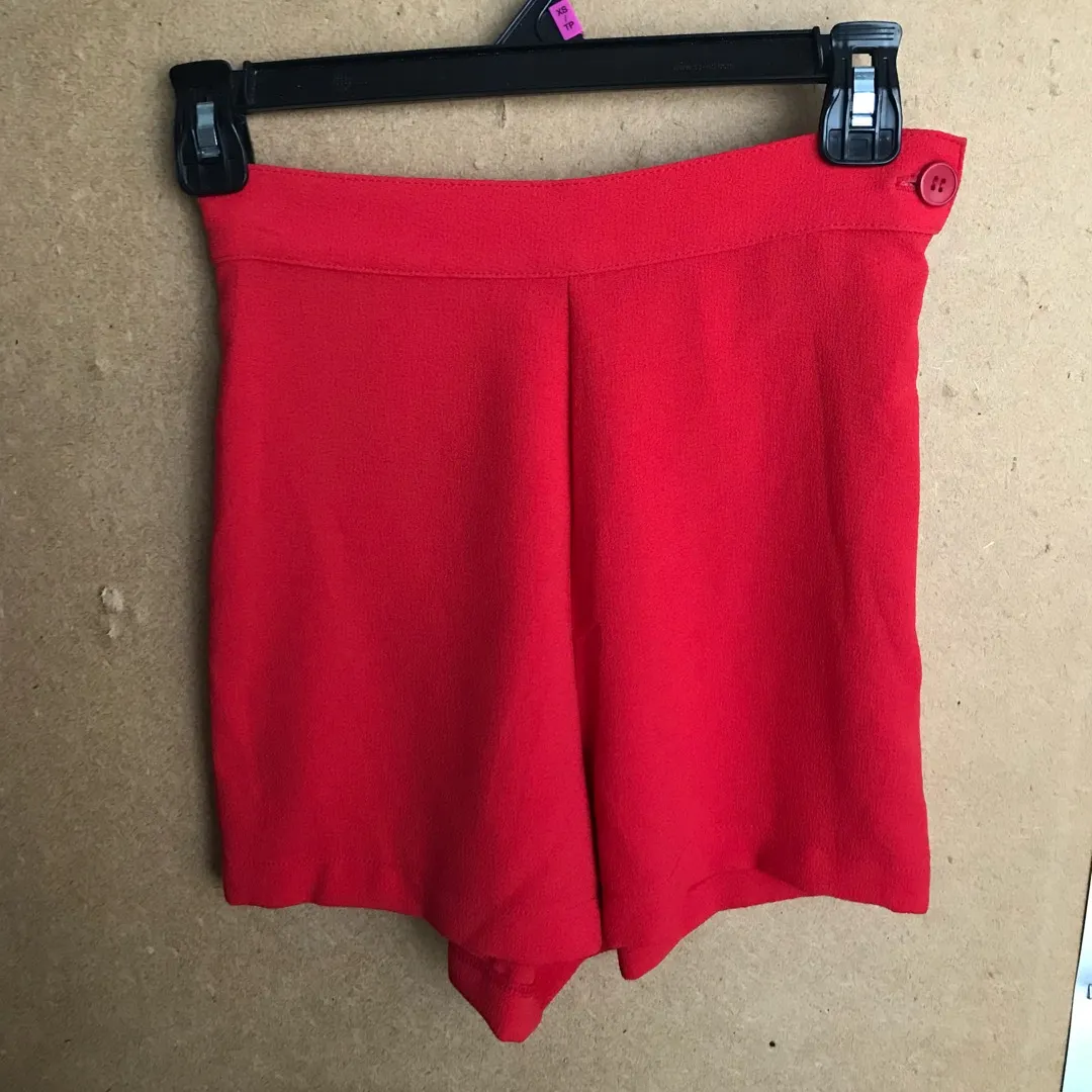 American Apparel Red Shorts photo 1
