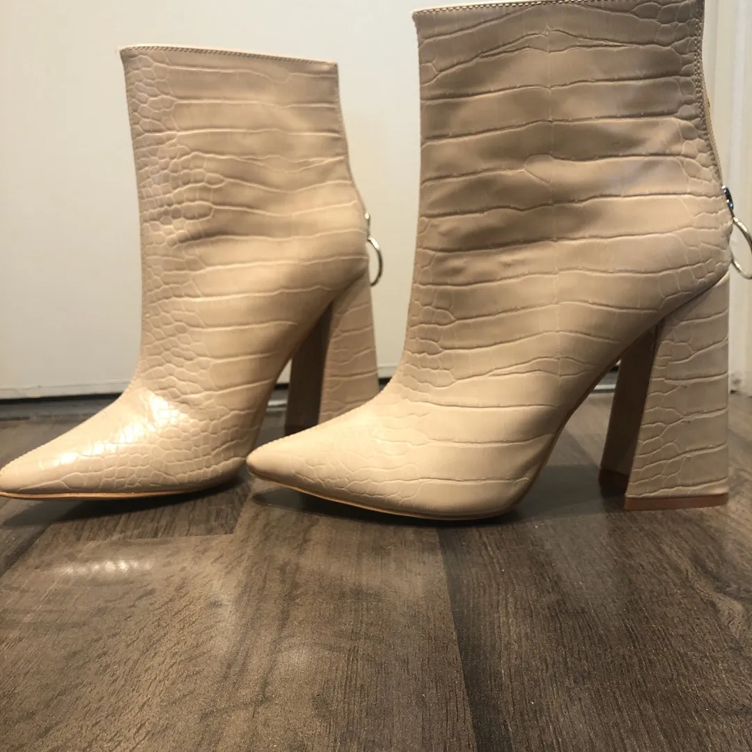 Nude Size 9 Booties photo 3
