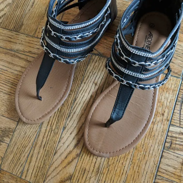 Strappy Black Sandals photo 1