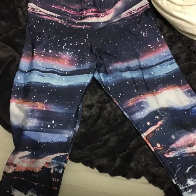 American Eagle Outfitters Galaxy Yoga Pants photo 1