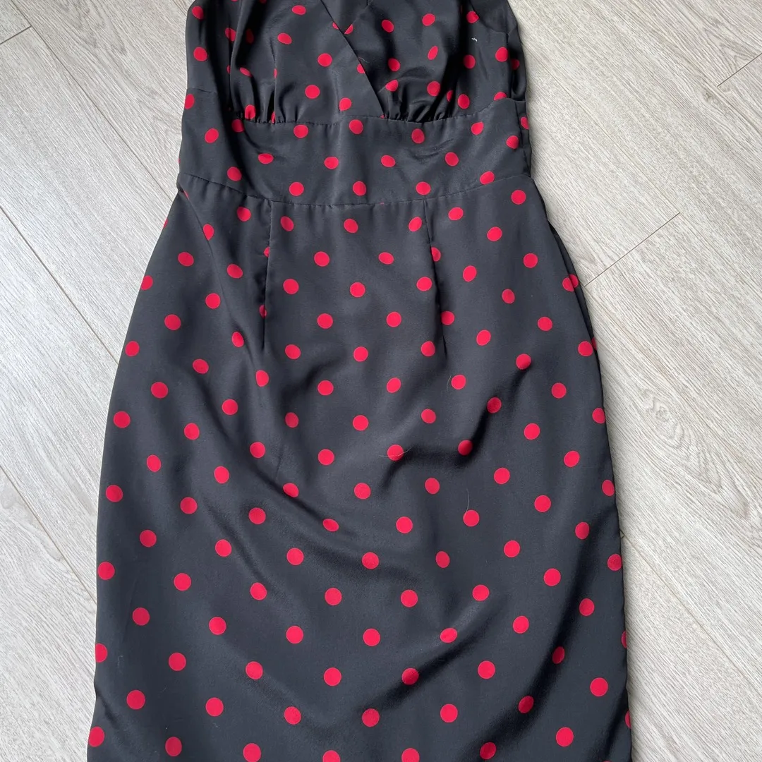Black And Red Polka Dot dress photo 1