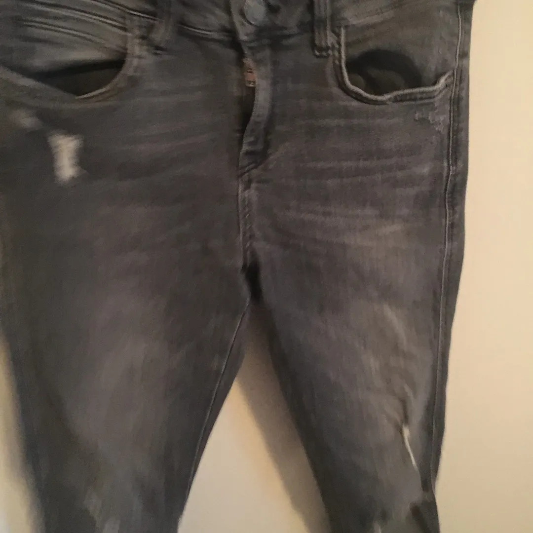 Zara Black Jeans Size 24 photo 1