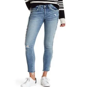 BLANKNYC Frayed Skinny In Frays For Days Jeans - Size 24/25 photo 1