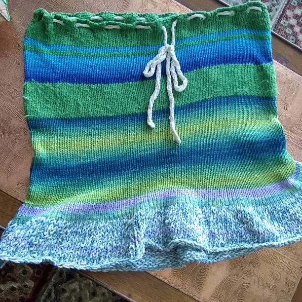 Hand-knit Skirt! Fun Xl photo 1