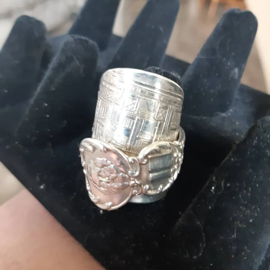 Sz 12 Sterling Silver Armor Ring photo 4