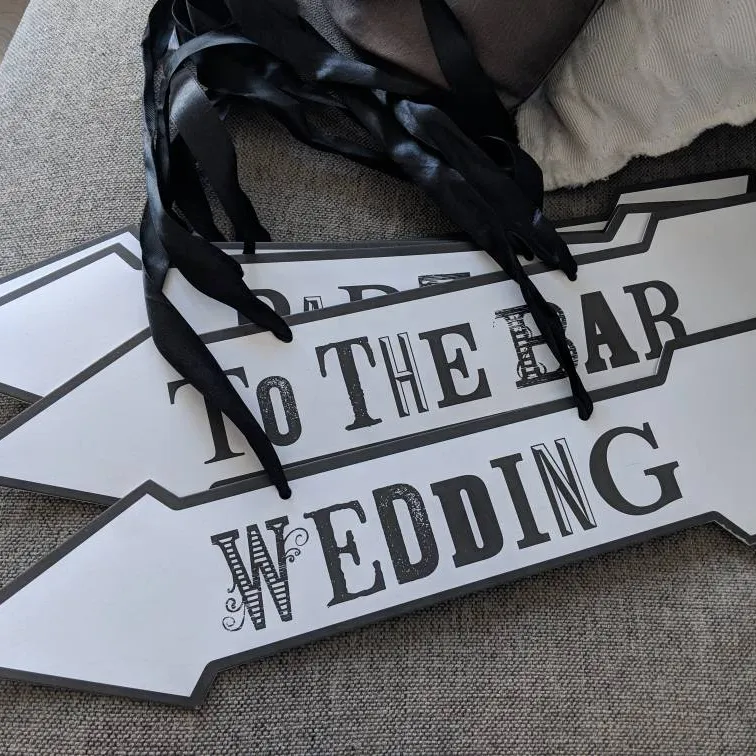 6 Venue Signs For A Wedding Or Party photo 1