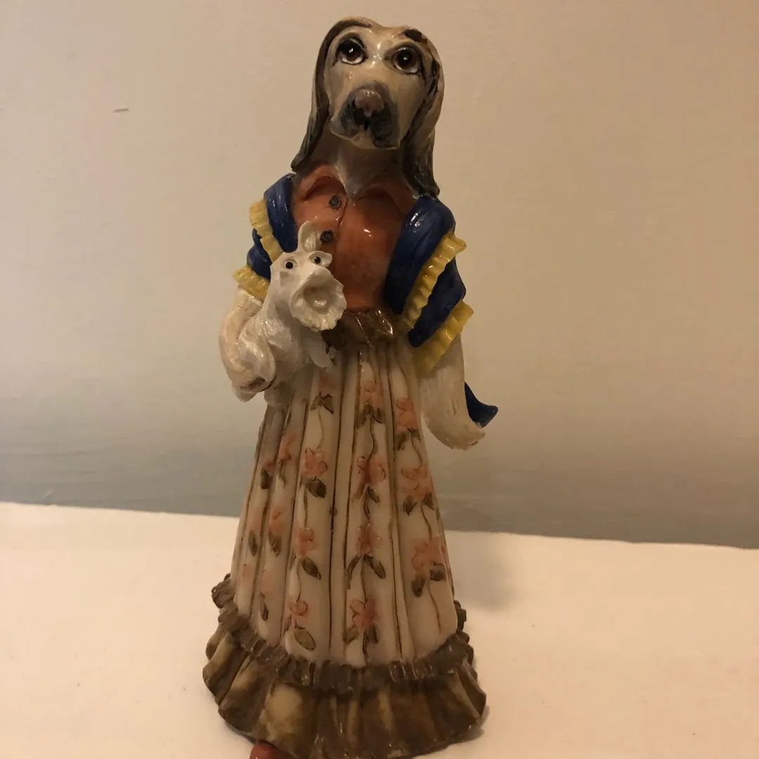 Beautiful Dog Lady Statue photo 1