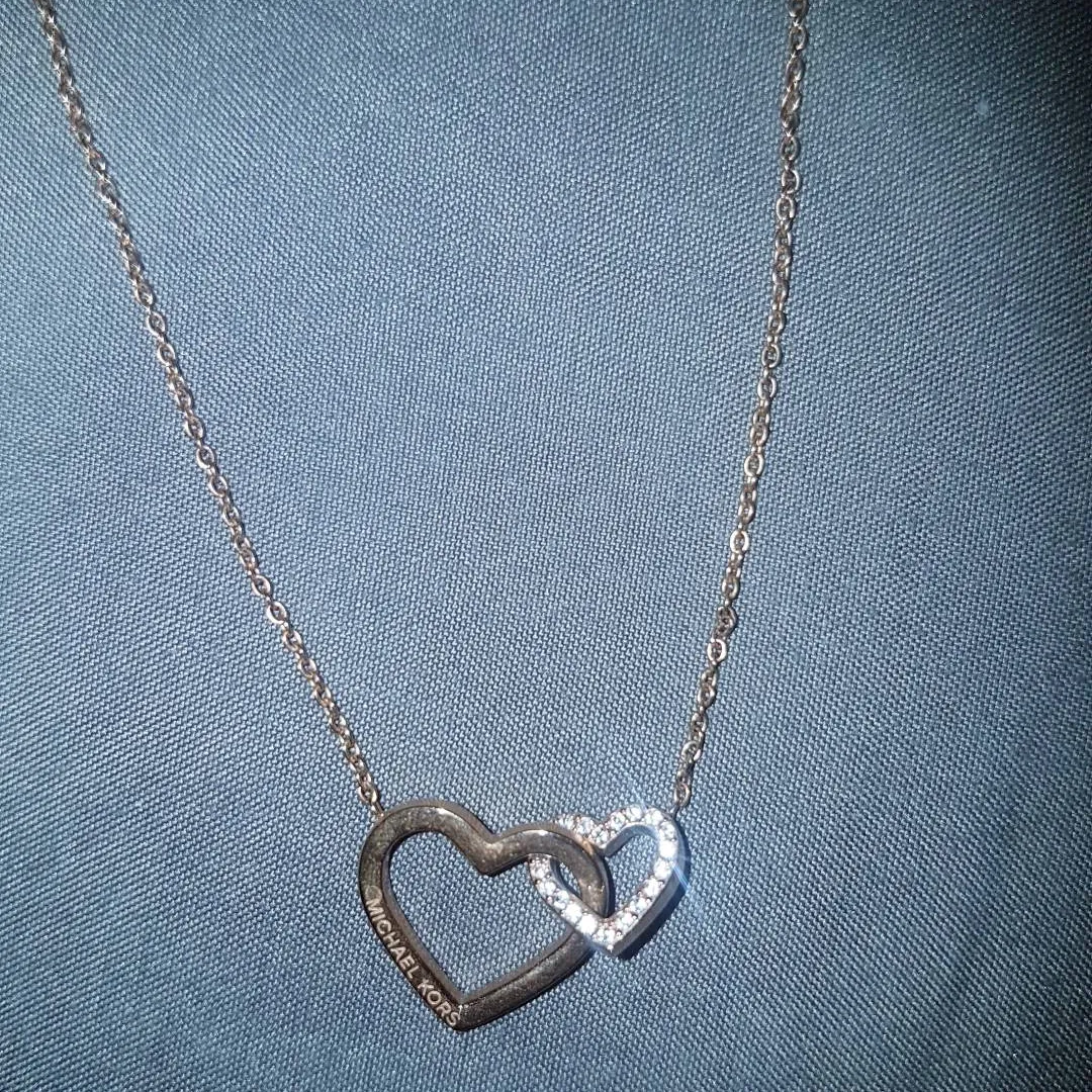 Michael Kors Rose Gold Heart Necklace photo 1