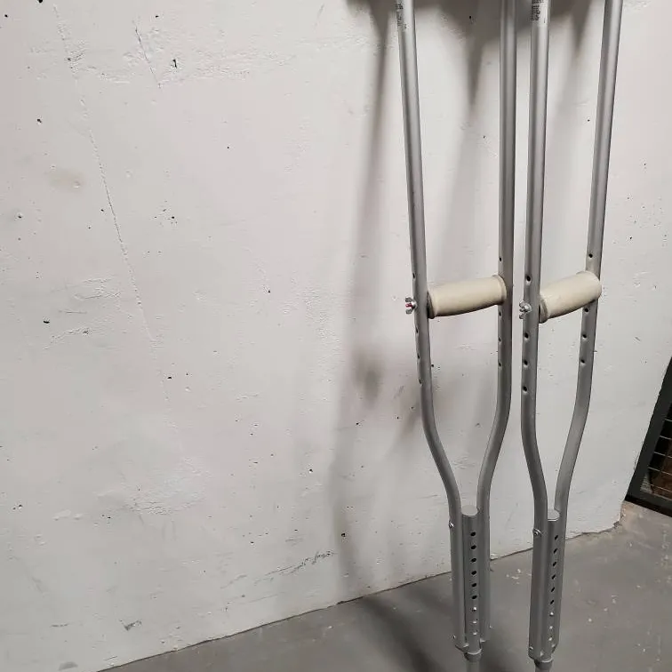 Adjustable Crutches, Medium - Works For 5'2" Through 6' photo 1