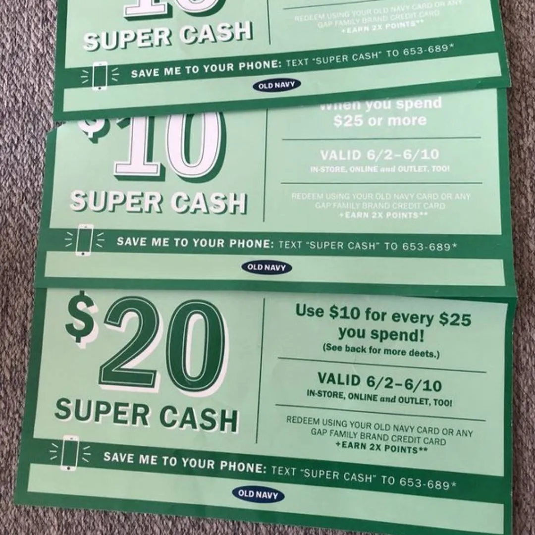 ISO - Old Navy Super Cash photo 1