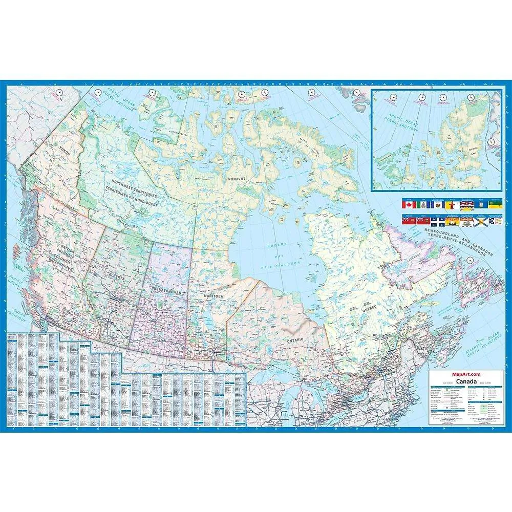 Canada Laminated Wall Map 🇨🇦 photo 4