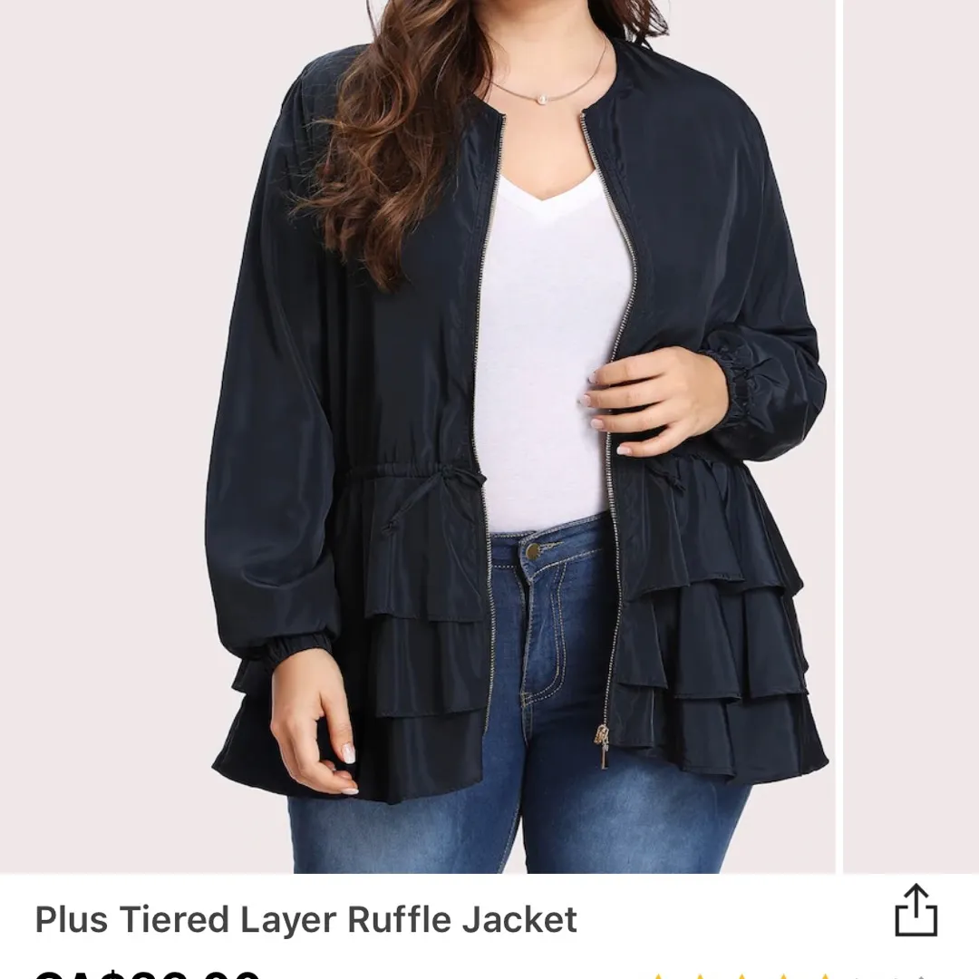 Plus Size Ruffle Jacket photo 1