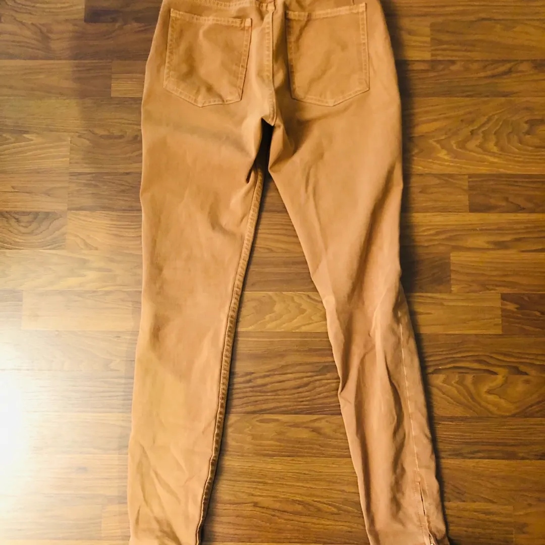 American Apparel Yellow Brown Colour Pants: Size 26/27 photo 3