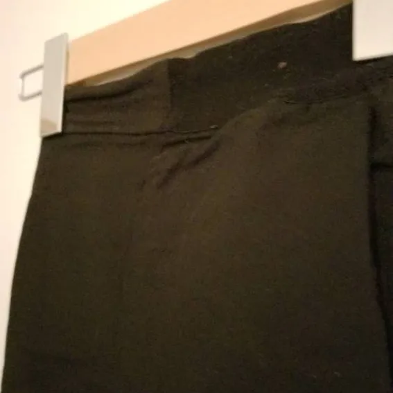 Black Dress Pants with Stretchy Waistband photo 3