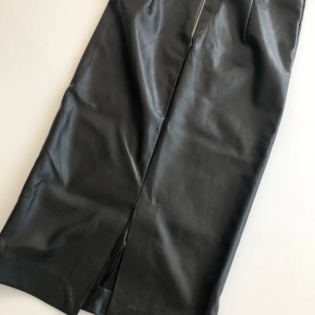 Brand New With Tags Leather Skirt photo 1