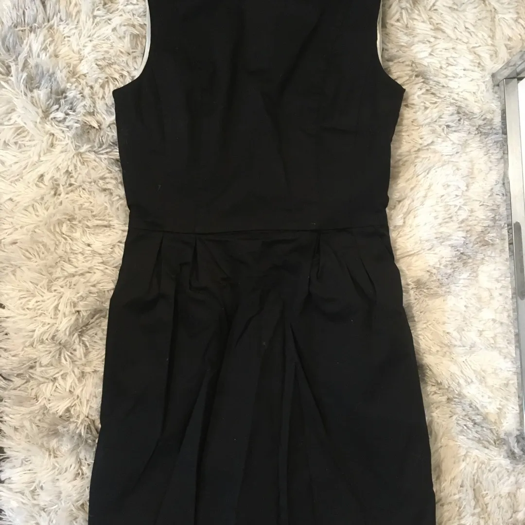 H&M Black Shift Dress Size 4 photo 1
