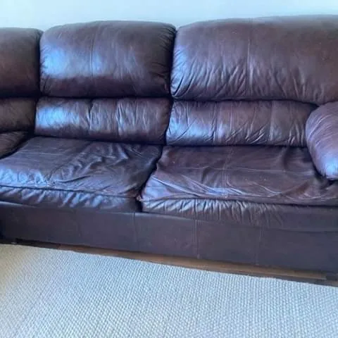 Genuine Leather Sofa Bed photo 5