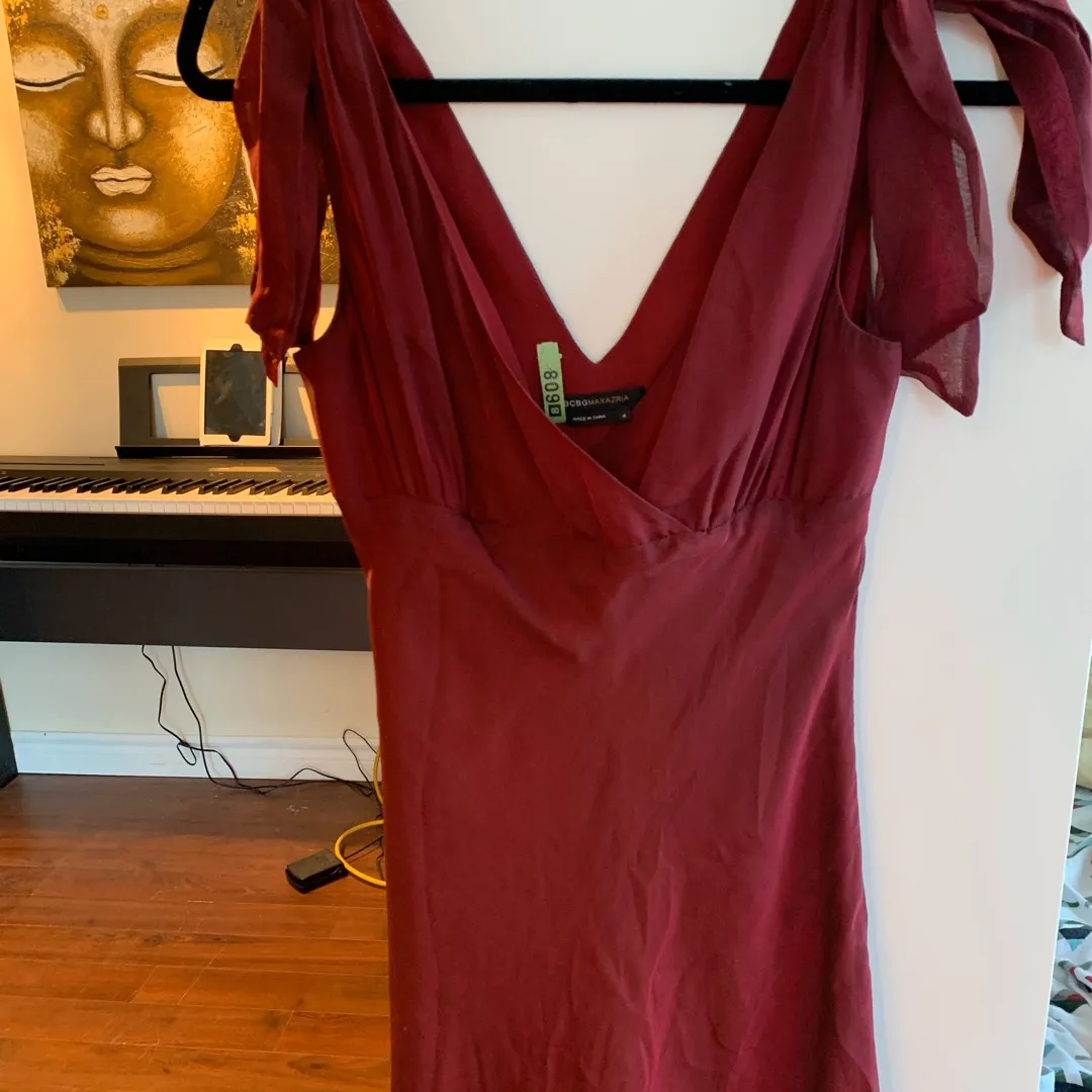 BCBG Max Azria Red Dress Size 4 photo 3