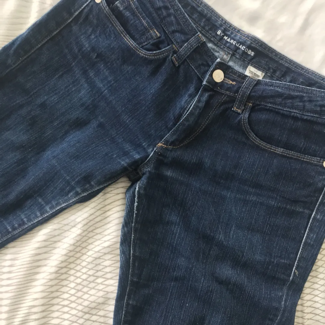 Marc Jacobs Dark Blue Straight-leg Jeans 27 photo 4