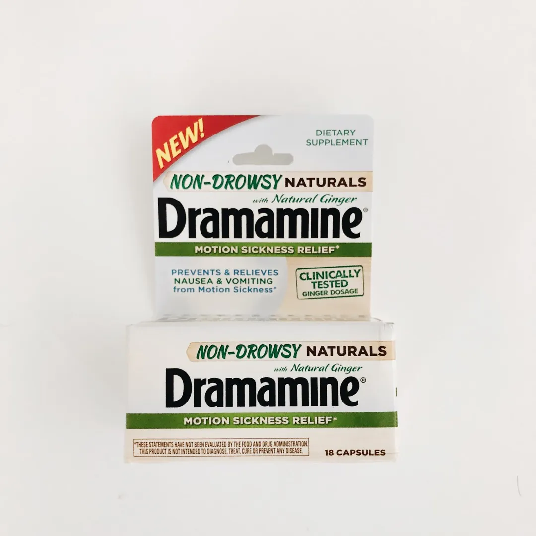 BNIB Dramamine (Non-drowsy naturals with ginger) photo 1