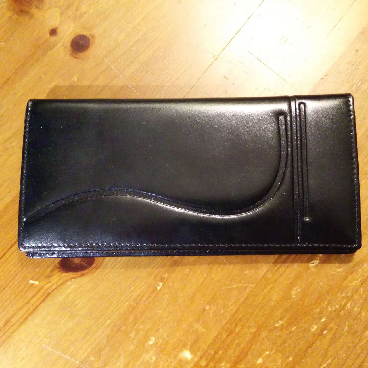 Leather Cheque Book Wallet photo 1