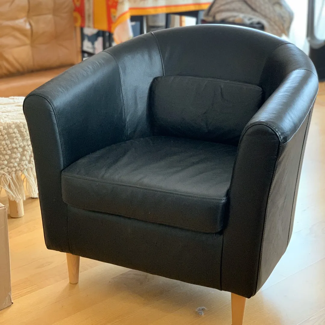 IKEA Tullsta Armchairs In Leather And Linen photo 3