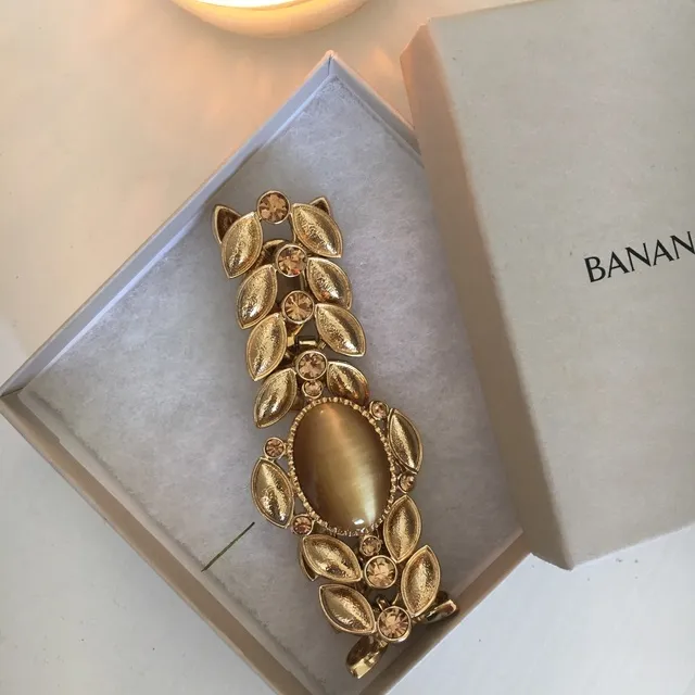 Gold Banana Republic Statement Bracelet photo 1