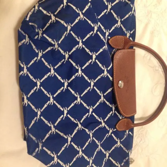 Longchamp handbag blue photo 1