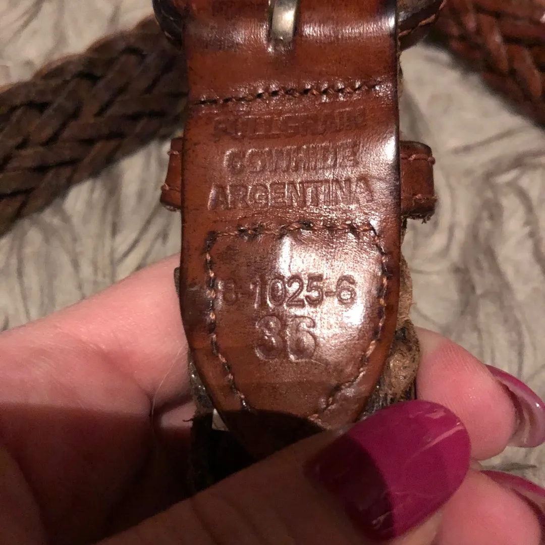 Vintage Leather Belt photo 3