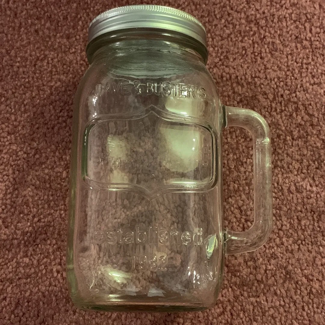 *BTZ ONLY* Used Dave & Busters Mason Jar photo 1