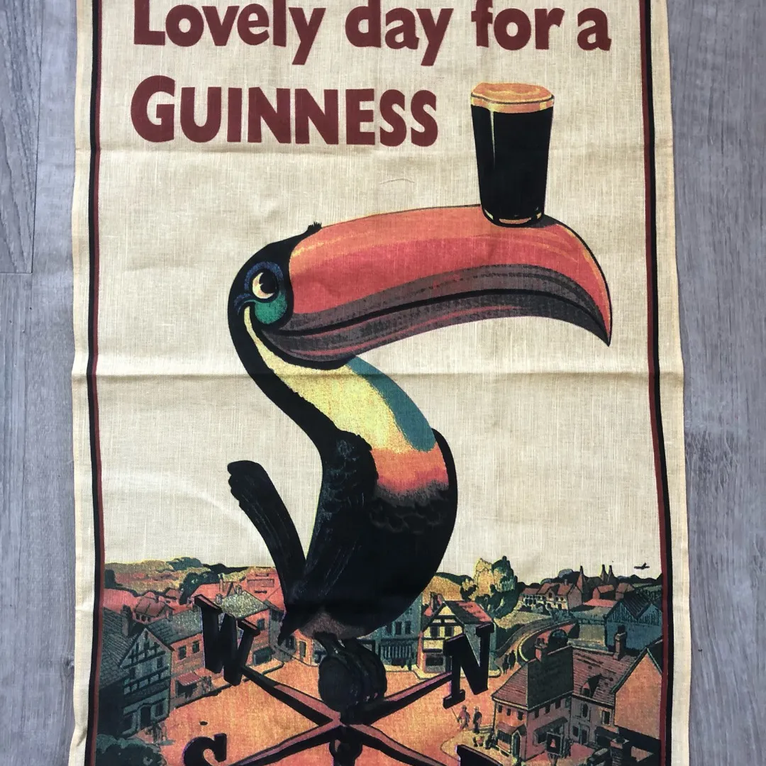 Vintage Guinness Tea Towel photo 1