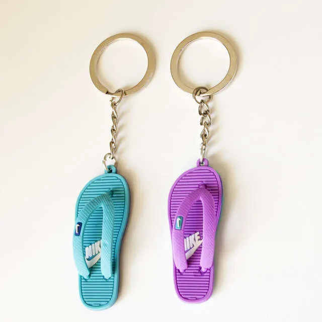 Cute mini Nike flip flop keychains photo 1