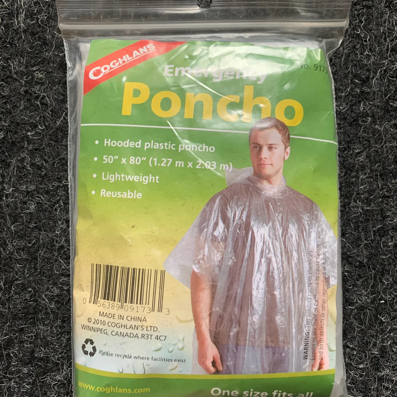 NEW! Adult Poncho with Hood photo 1