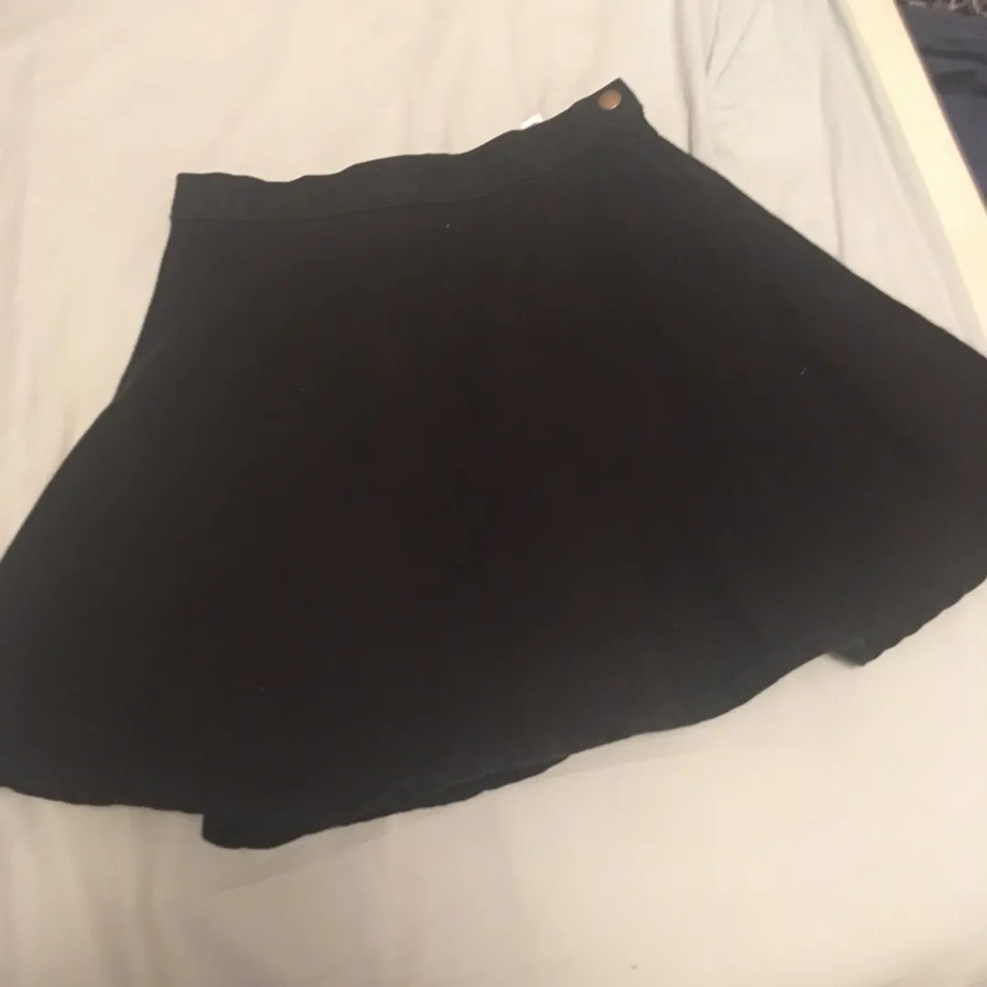 black denim american apparel skirt photo 1