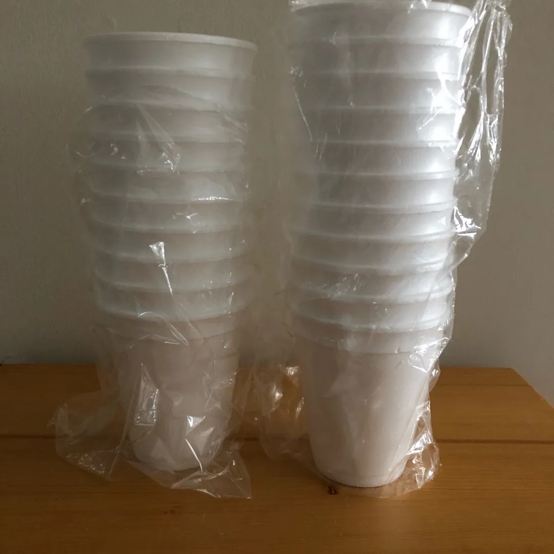 Unused Styrofoam Cups photo 1