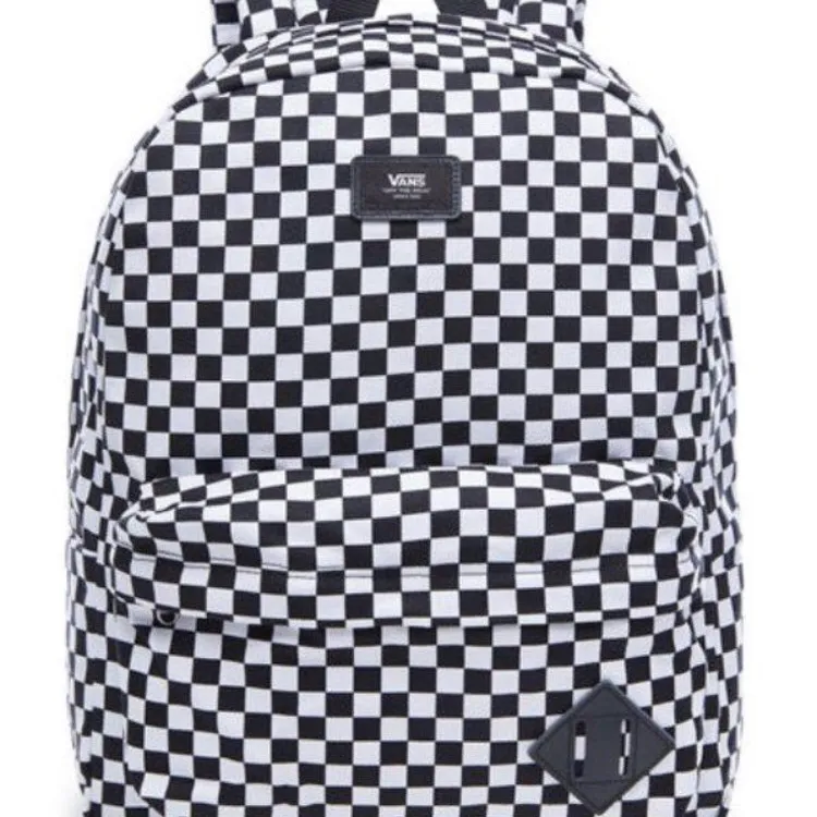Black & White Checkered Backpack photo 1