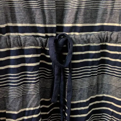 Navy Blue And White Striped Dress photo 4